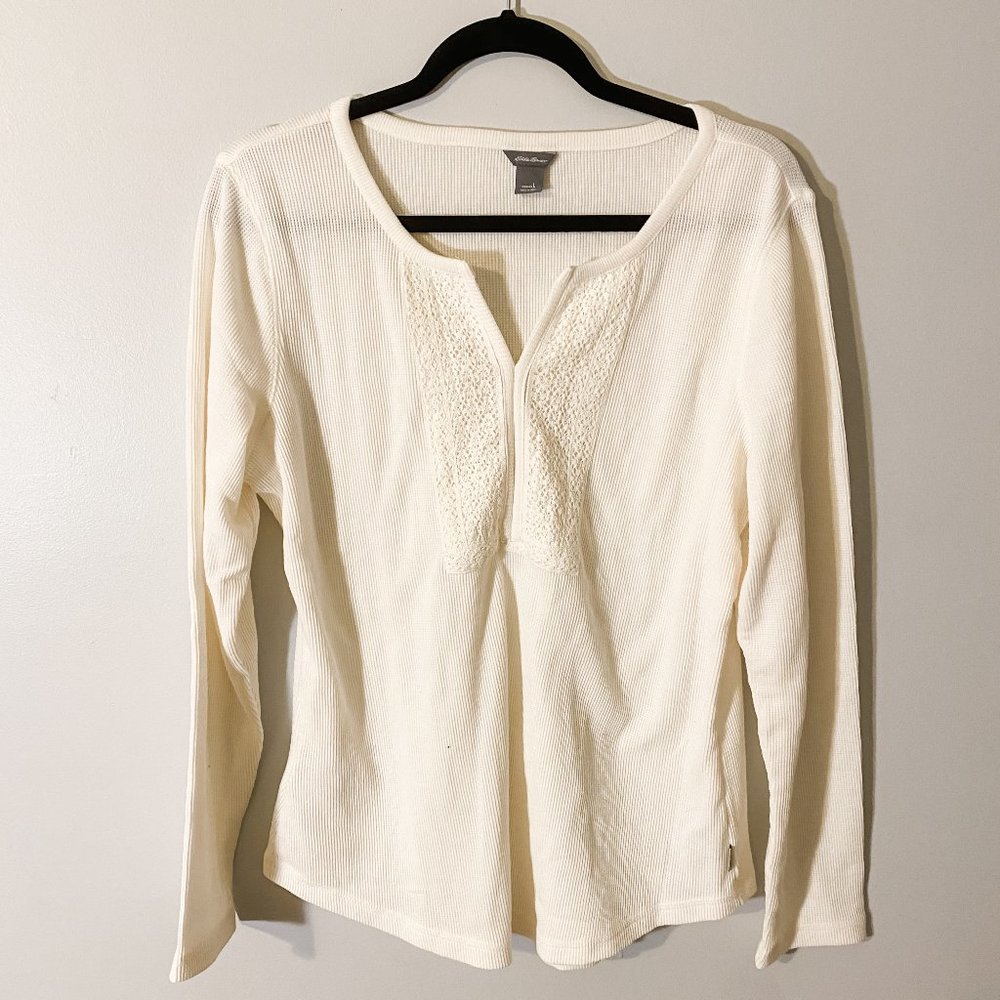 Cream casual top